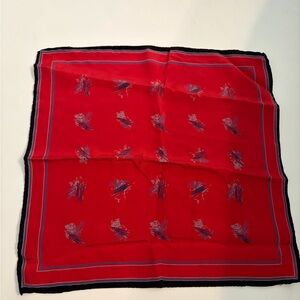 Vintage Silk Pocket Square Made In Italy